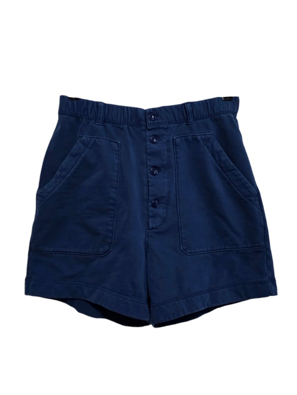 Alex Mill Ambrose Cotton Fleece Shorts in Navy Size Medium - Picture 2 of 4